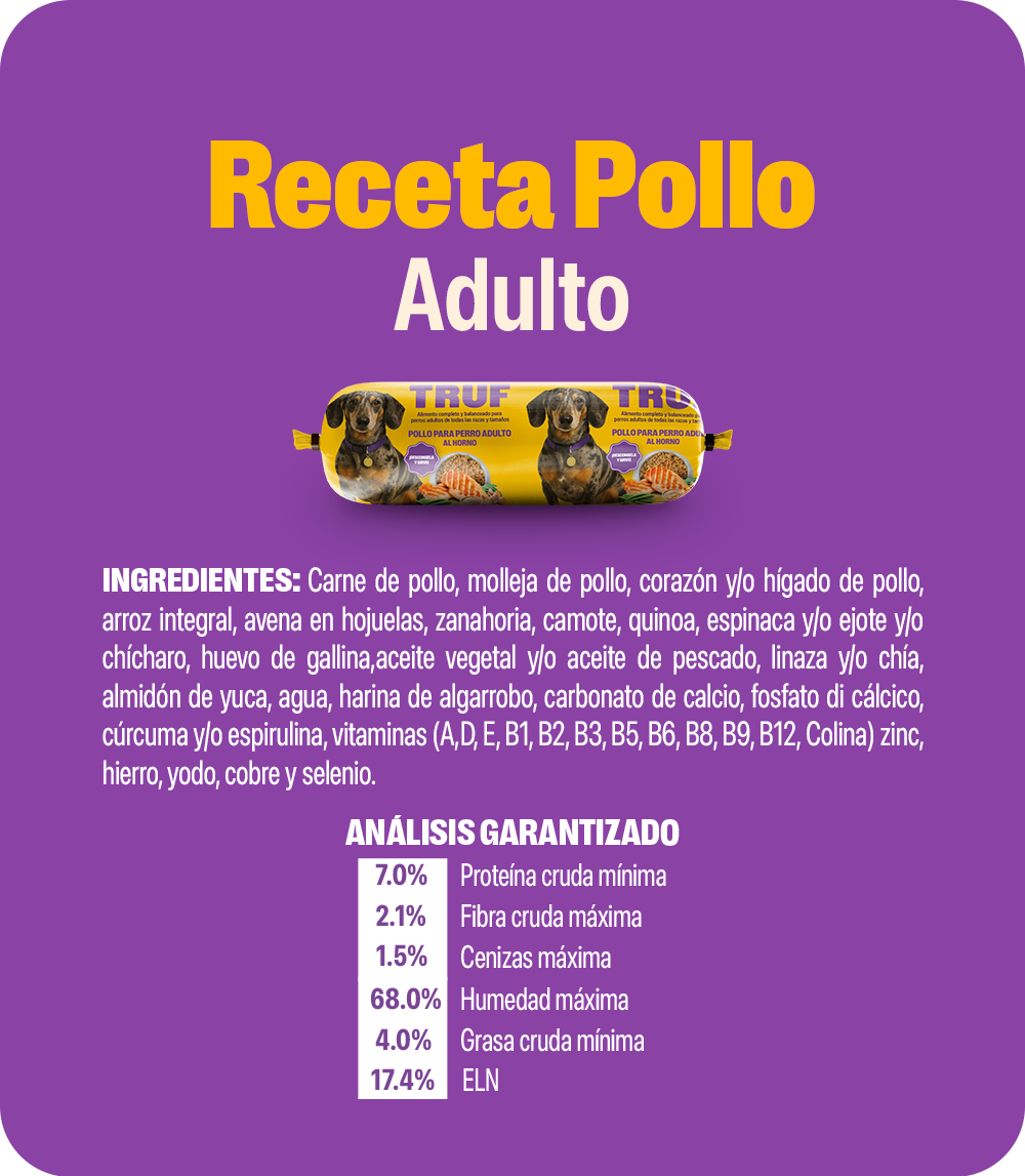 TRUF de pollo 500g | Perro Adulto